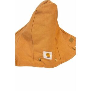 Vtg Carhartt Coat Detachable Hood Mens Brown Duck Quilt Lined Jacket Snap On